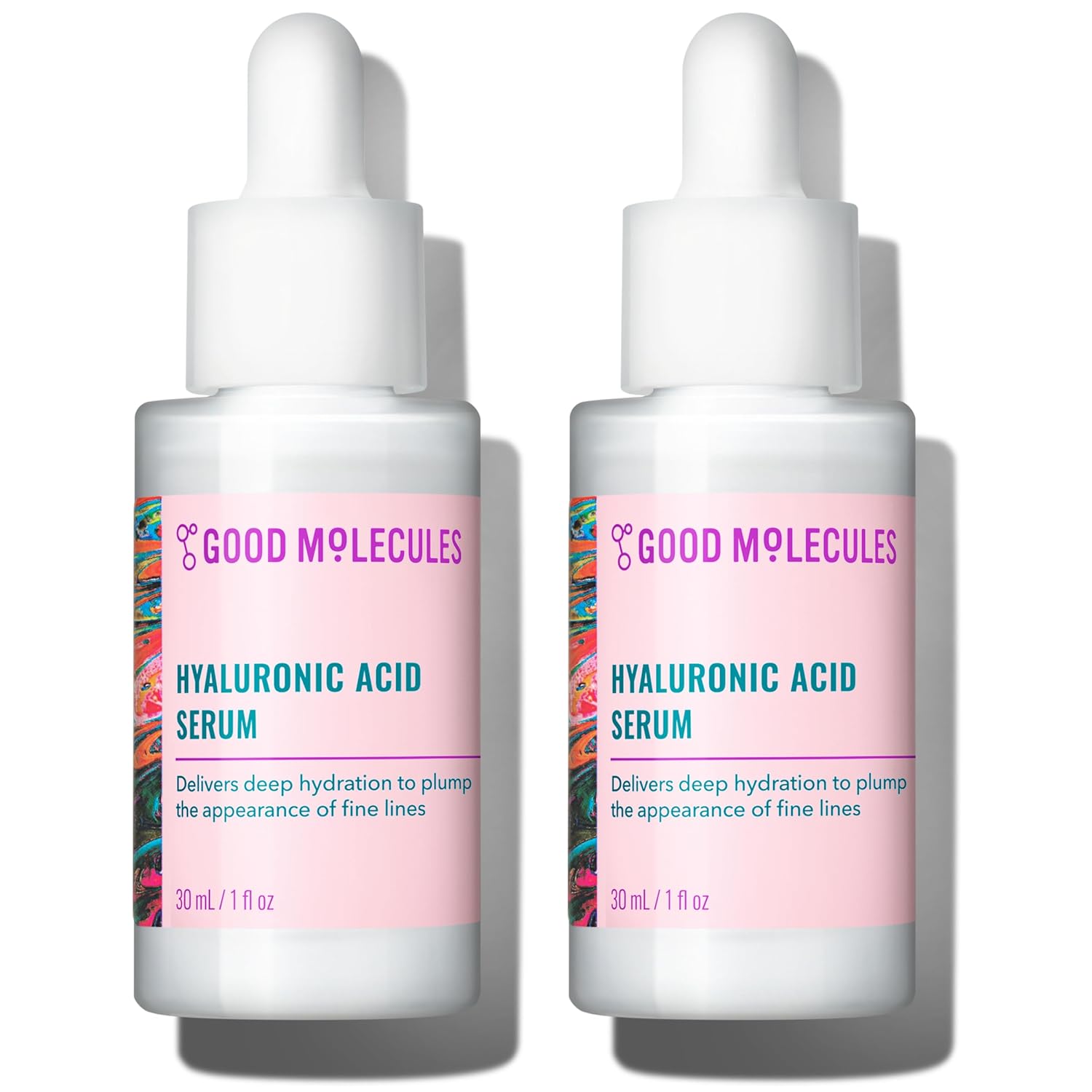 Good Molecules Hyaluronic Acid Serum - 1% Hyaluronic Acid Non-greasy Ultra Hydrating Serum, Facial Moisturizer for Plumper Skin, Skin Care for Face Quick Pick Grocers