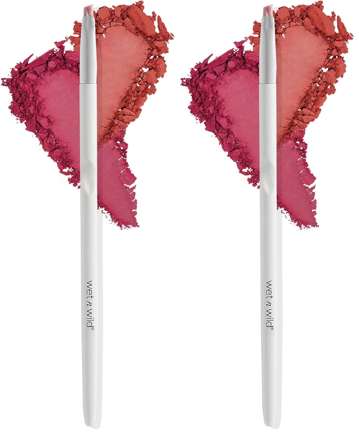 Wet n Wild Angled brush, Foundation Makeup Blending Brush, Ultra-Thin Precision, Ergonomic Handle (Pack of 2) Quick Pick Grocers
