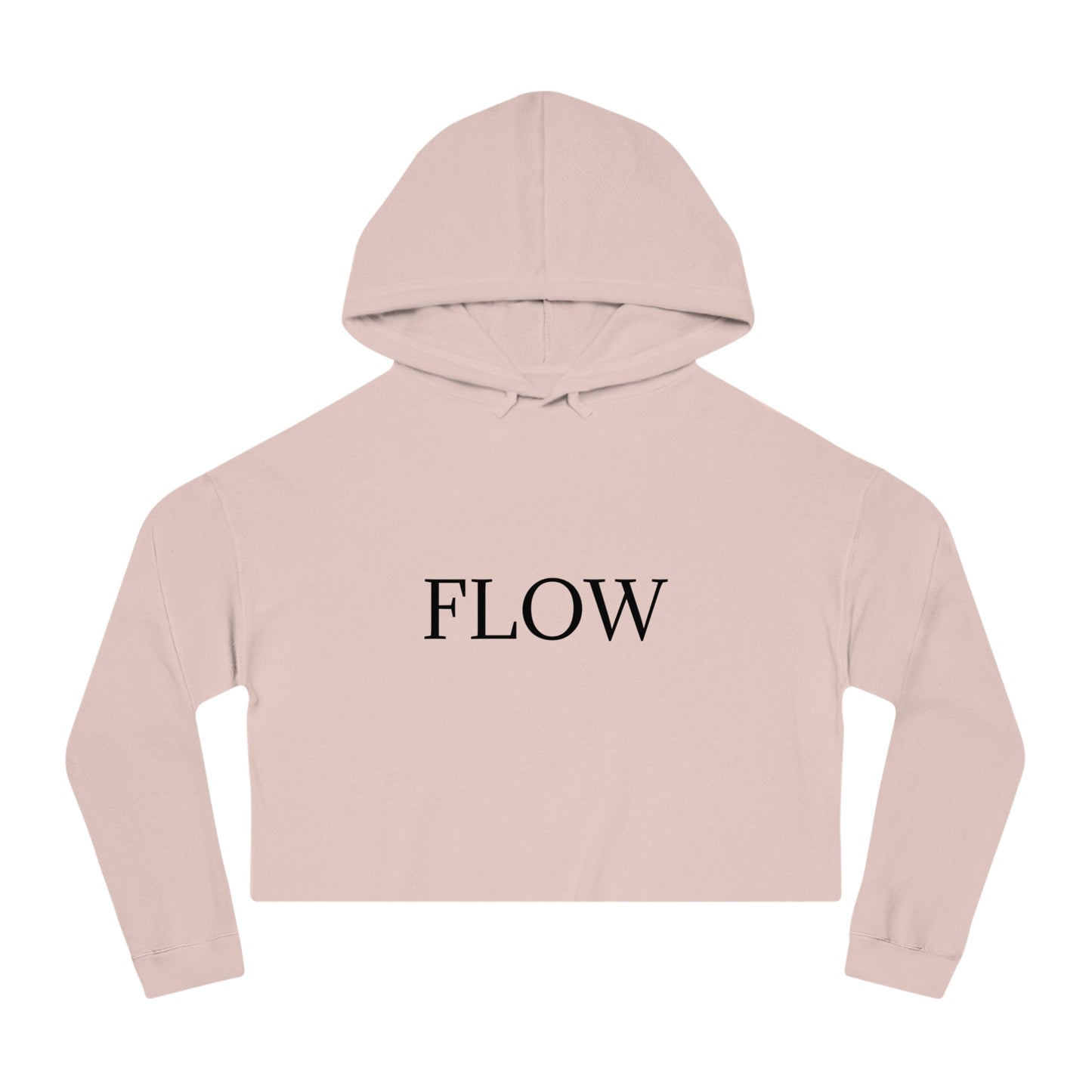 Cropped Hoodie Sweatshirt for Women with Cropped Design and Ribbed Cuffs Printify