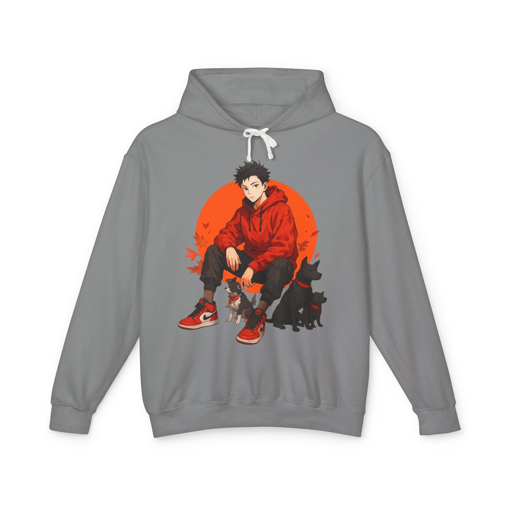 Artful Lightweight Hooded Sweatshirt for Art Enthusiasts and Young Adults Printify