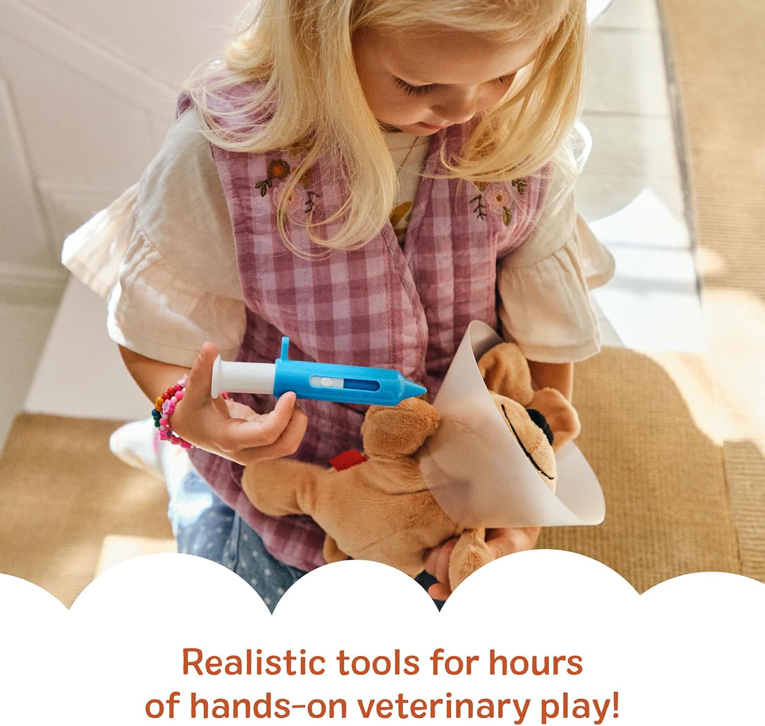 Examine and Treat Pet Vet Play Set, 24-Piece Animal Doctor Playset with Dog & Cat Plushies, Pet Doctor Kit & Accessories, Preschool Toys for Girls & Boys Ages 3+ Quick Pick Grocers