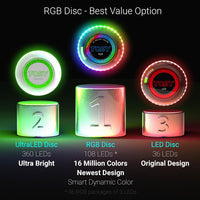 TOSY Flying Disc - 108 RGB Multicolor or 36 Monocolor LEDs, Super Bright, Smart Modes, Easter Basket Stuffers Gift, Camping Toy for Kid/Teen/Adult, Auto Light Up, Rechargeable, Waterproof, 175g Quick Pick Grocers