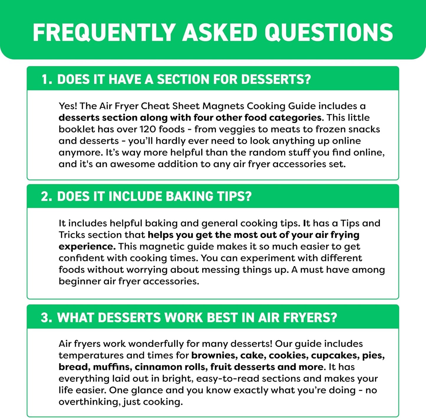 Magnetic Kitchen & Health Reference Cheat Sheet Booklet Quick Pick Grocers