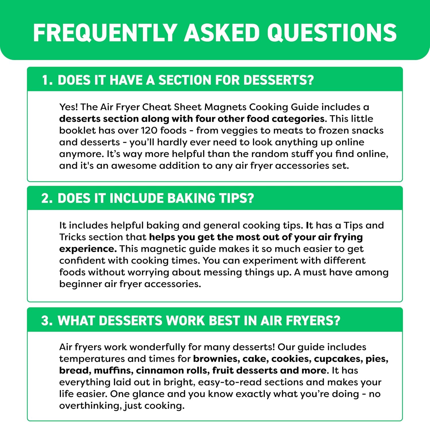 Magnetic Kitchen & Health Reference Cheat Sheet Booklet Quick Pick Grocers
