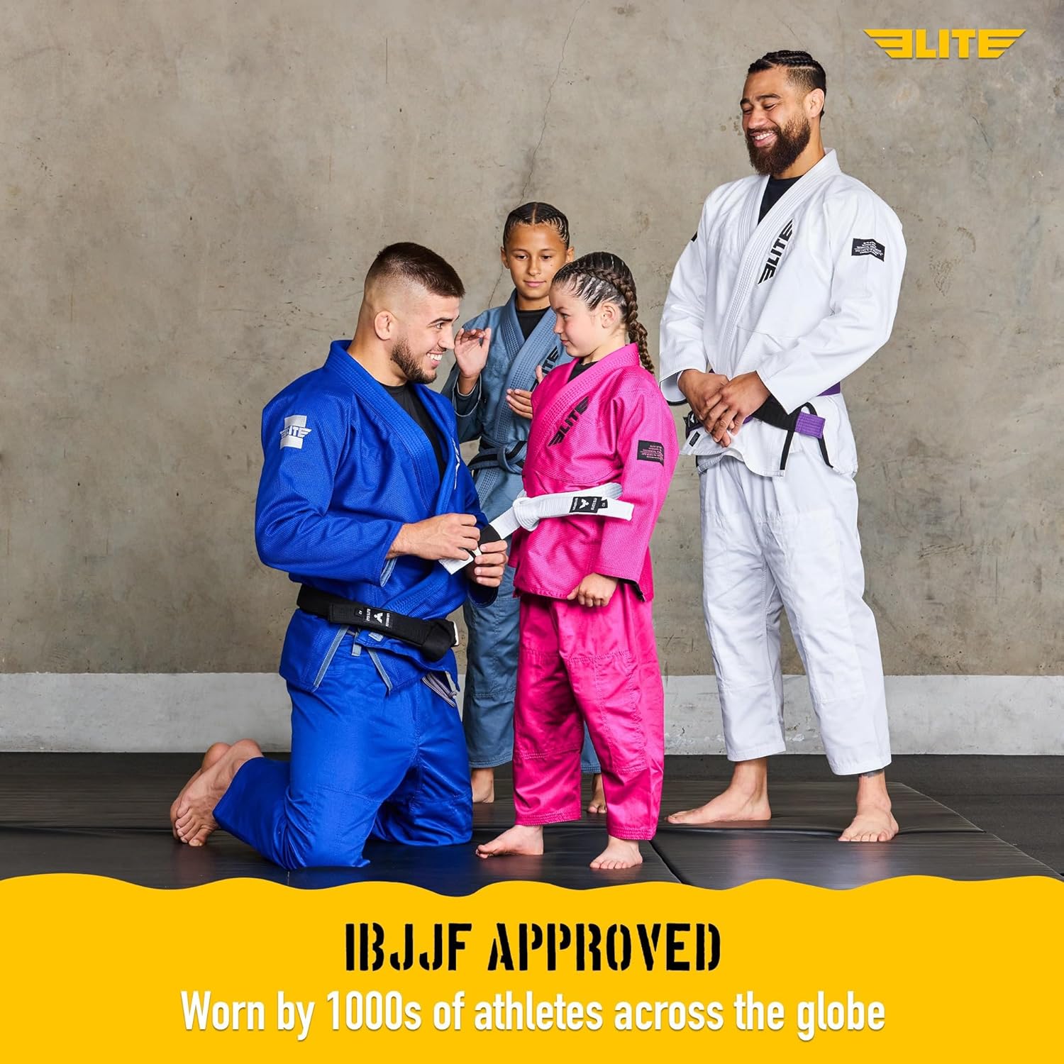 Elite Sports IBJJF Ultra Light BJJ Brazilian Jiu Jitsu Gi for Kids with Preshrunk Fabric and Free Belt Quick Pick Grocers