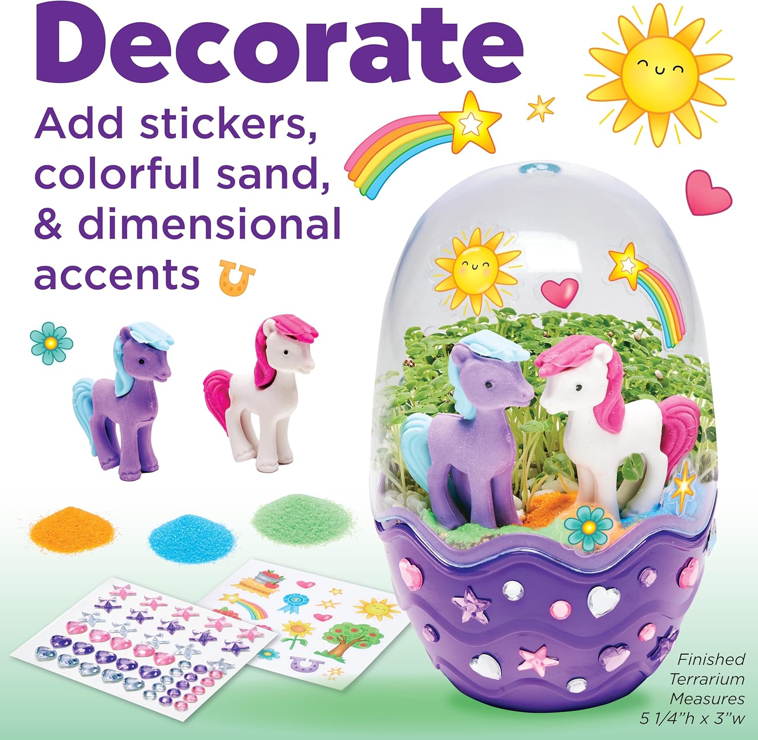 Creativity for Kids Mini Garden: Gifts for Girls, Crafts and Toys, Stocking Stuffers for Kids (Ages 6+) Quick Pick Grocers