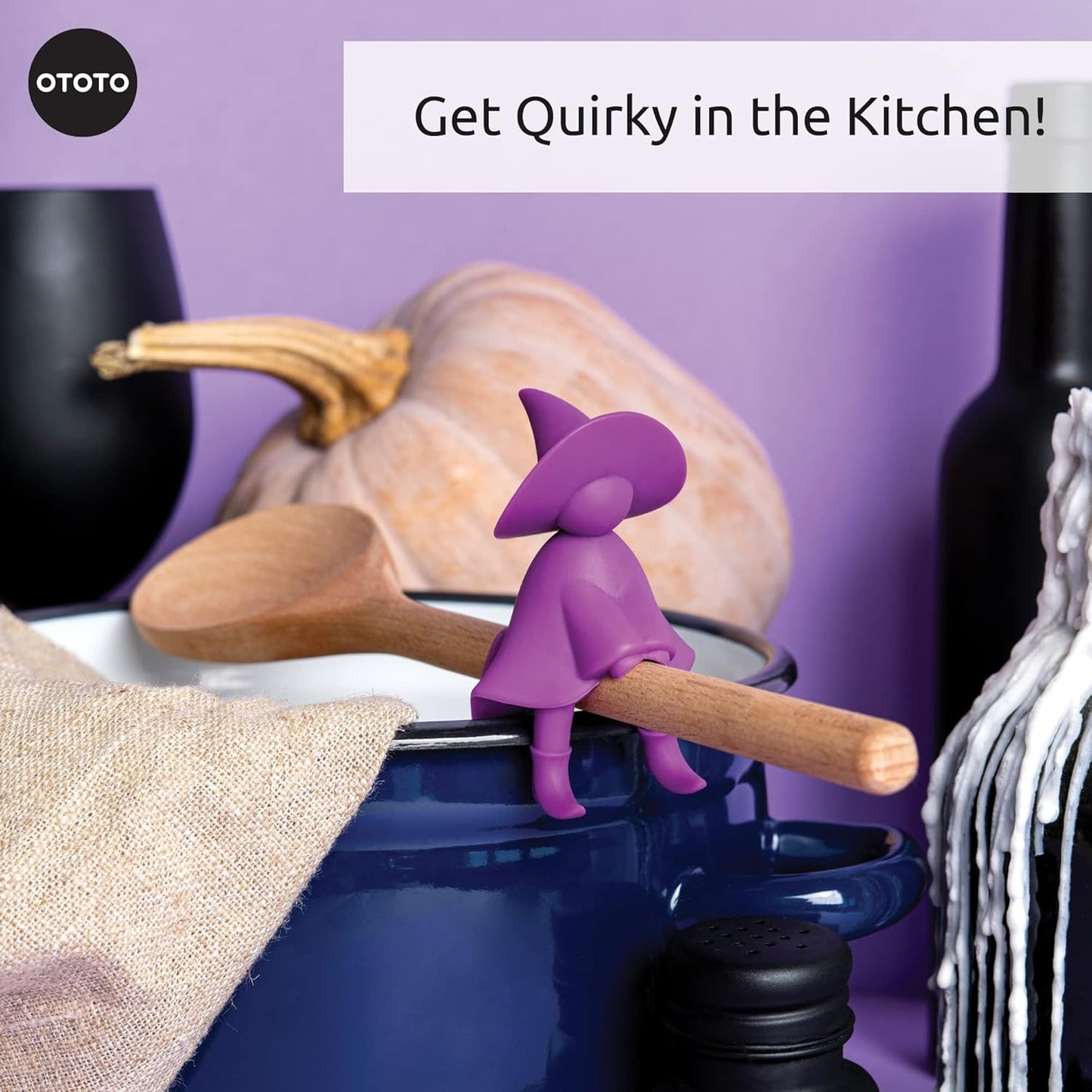 OTOTO Funny Spoon Holder - Spoon Rest for Stove Top - Cooking Gadgets, Gifts, Cute Kitchen Accessories, Funny Gifts, Random Stuff Quick Pick Grocers