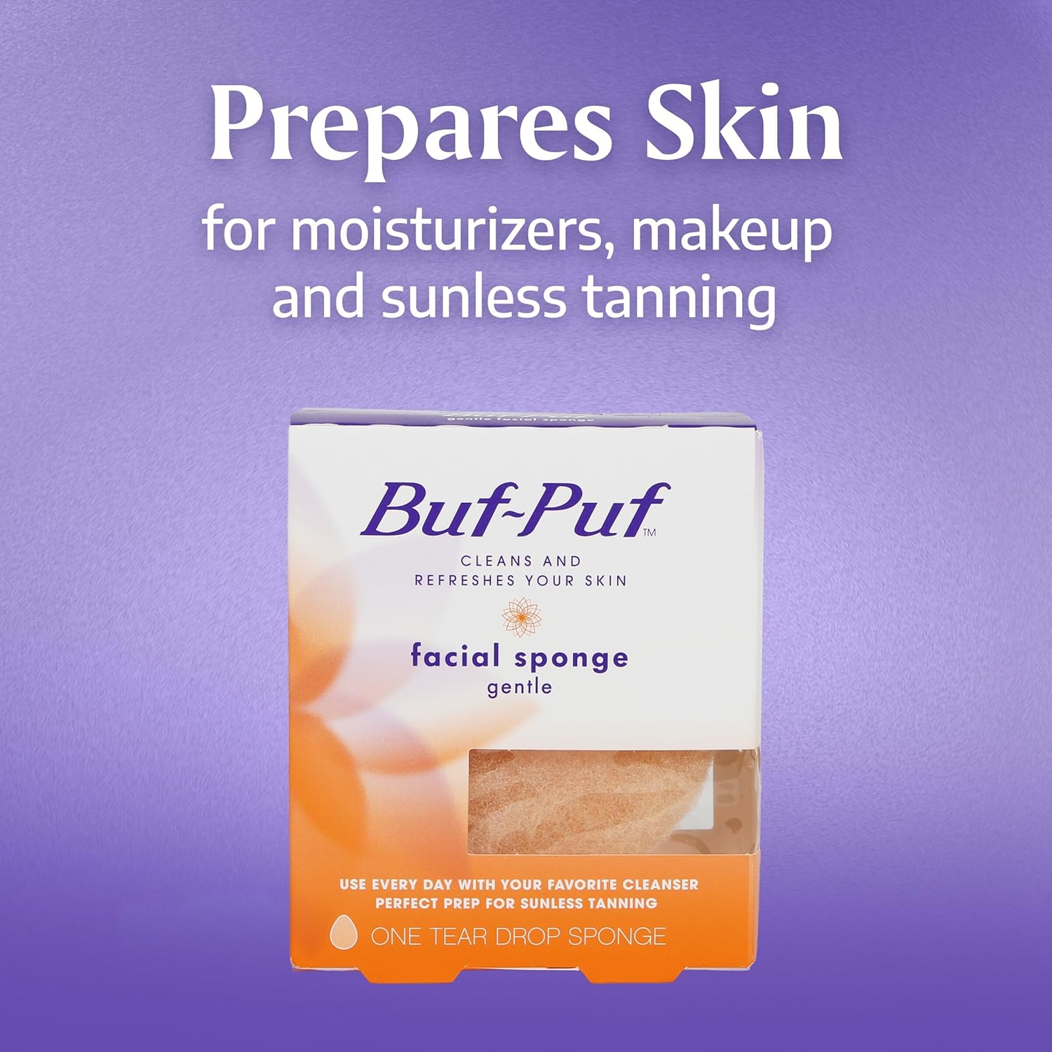 Buf-Puf Gentle Facial Sponge | Dermatologist Developed | Exfoliating | Reusable Quick Pick Grocers