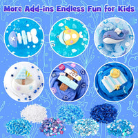 Cloud Slime kit for Girls Ages 8-12, Toys for Girls and Boys, for Kids Slime Set Party kit Goodie Bag Stuffers, 4 5 6 7 8 9 10 Year Old Girl Birthday Gift Cute Stuff Quick Pick Grocers