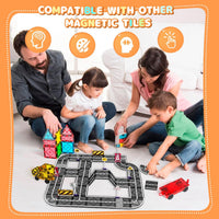 Magnetic Tiles Building Blocks for 3 4 5 6 7 8+ Years Old Boys Girls Colorful Magnet Stacking Toys Birthday Gift for Toddlers STEM Preschool Educational Construction Tiles Set Quick Pick Grocers