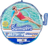 SwimWays Spring Float Premium Papasan Pool Lounger, Inflatable Pool Floats Adult with Fast Inflation for Ages 15 & Up Quick Pick Grocers