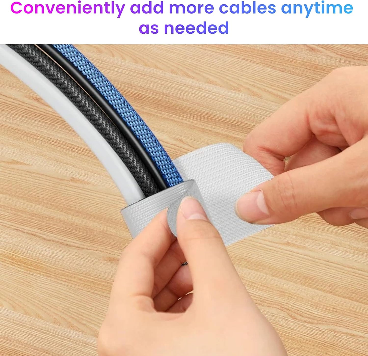 LX IntMfr. Hook and Loop Cable Ties, Self Adhesive Hook and Loop Cable Straps, Sticky-back Cord Organizer, Cable Clip, Household & Office Essentials, 40Pcs per Pack Quick Pick Grocers