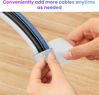 LX IntMfr. Hook and Loop Cable Ties, Self Adhesive Hook and Loop Cable Straps, Sticky-back Cord Organizer, Cable Clip, Household & Office Essentials, 40Pcs per Pack Quick Pick Grocers