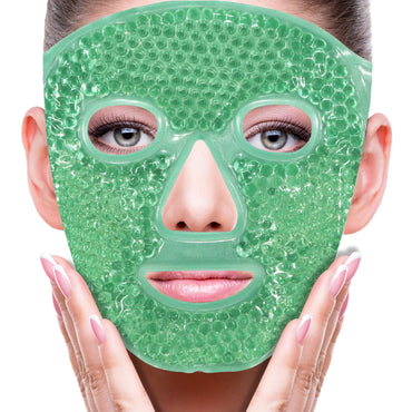 ZNÖCUETÖD Cold Face Eye Mask Ice Pack Reduce Facial Puff, Dark Circles, Hot Cold Compress Pack, Face SPA Gift for Woman Sleeping, Pressure, Headaches, Skin Care, Post Laser Cosmetic Care, Reversible Quick Pick Grocers
