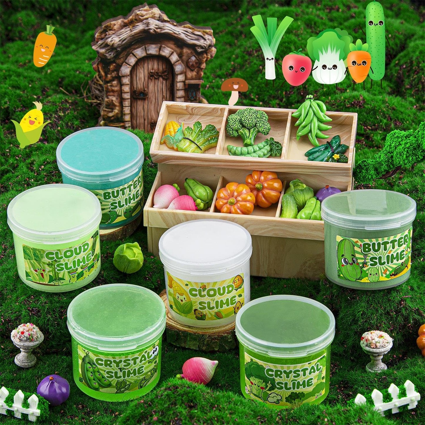 Cloud Slime kit for Girls Ages 8-12, Toys for Girls and Boys, for Kids Slime Set Party kit Goodie Bag Stuffers, 4 5 6 7 8 9 10 Year Old Girl Birthday Gift Cute Stuff Quick Pick Grocers