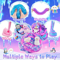 Cloud Slime kit for Girls Ages 8-12, Toys for Girls and Boys, for Kids Slime Set Party kit Goodie Bag Stuffers, 4 5 6 7 8 9 10 Year Old Girl Birthday Gift Cute Stuff Quick Pick Grocers