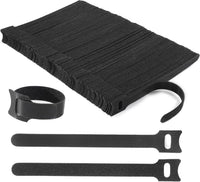 Nettbe Reusable Cable Ties, Adjustable Cord Straps Wire Organizer Cord Wrap and Hook Loop Cable Management Quick Pick Grocers