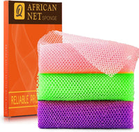 African Bath Sponge African Net Long Net Bath Sponge Exfoliating Shower Body Scrubber Back Scrubber Skin Smoother,Great for Daily Use Quick Pick Grocers