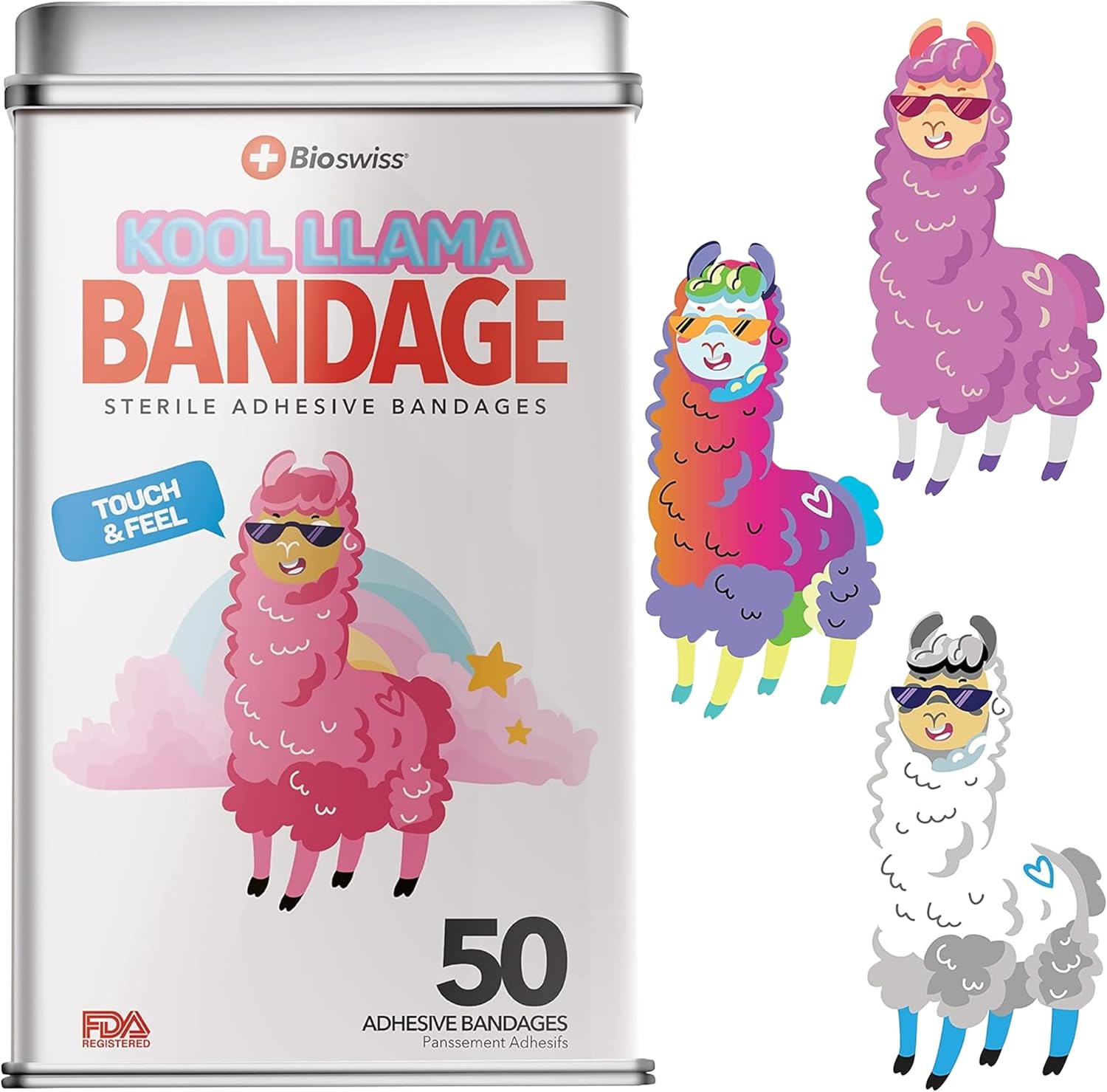 BioSwiss Bandages, Self Adhesive Bandage Set, Latex Free, Sterile Wound Care Quick Pick Grocers