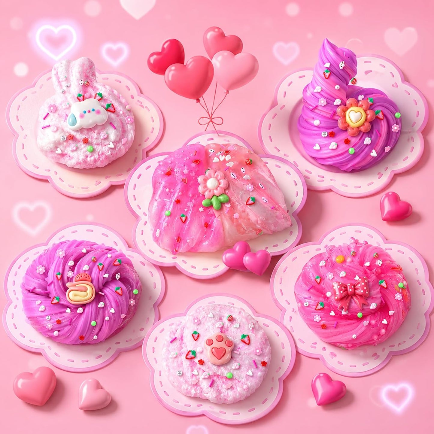 Cloud Slime kit for Girls Ages 8-12, Toys for Girls and Boys, for Kids Slime Set Party kit Goodie Bag Stuffers, 4 5 6 7 8 9 10 Year Old Girl Birthday Gift Cute Stuff Quick Pick Grocers