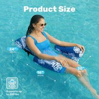 SLOOSH Inflatable Pool Floats Adult,2 Packs Floating Lounge Chairs,Blow up Pool Noodles for Adult Heavy Duty,Floating Chair for Party Summer Water Beach Lake Fun Quick Pick Grocers