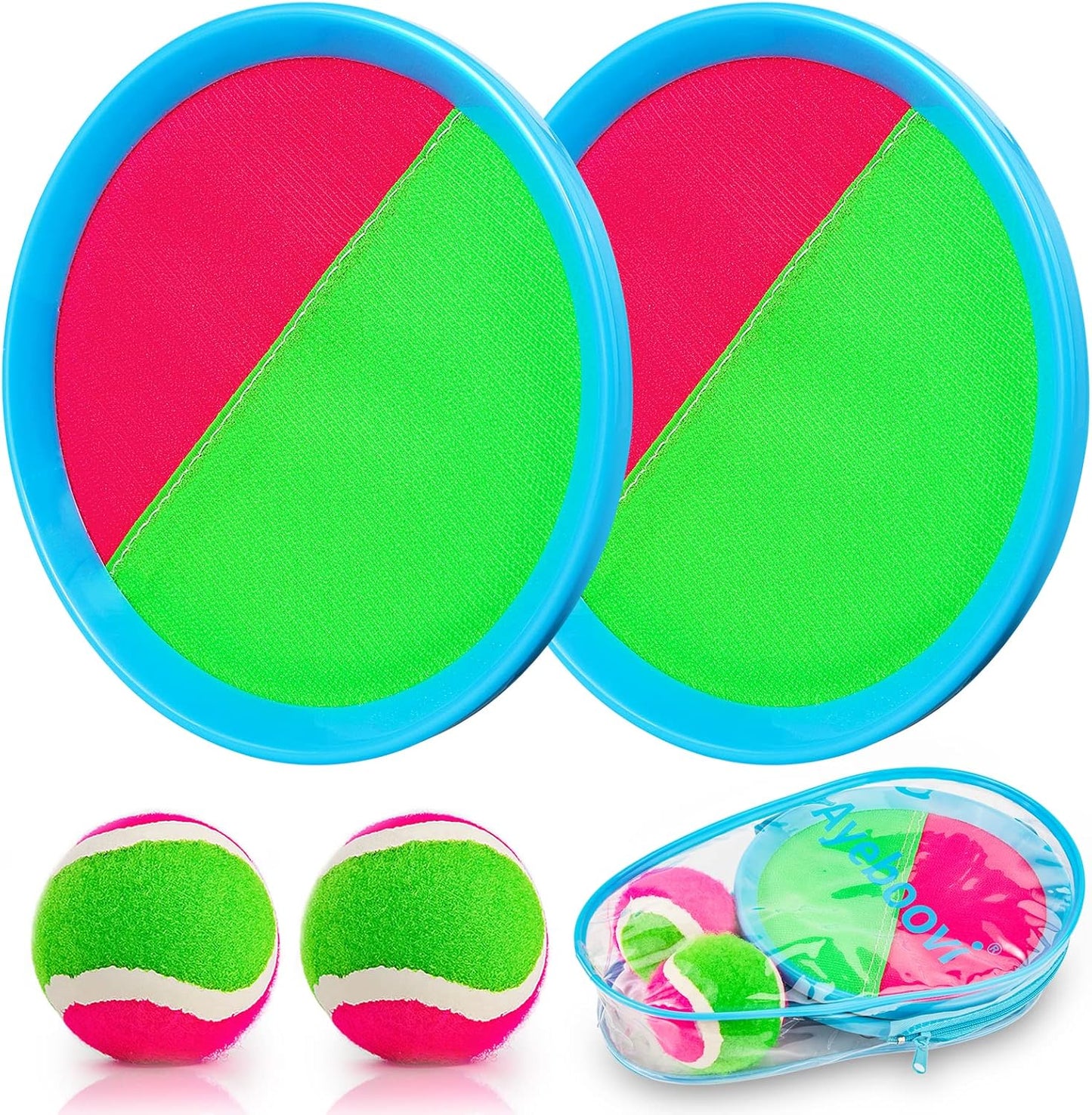 Ayeboovi Toss and Catch Ball Outdoor Beach Pool Toys for 3 4 5 6 7 8 Year Old Boys Girls Birthday Gifts Easter Basket Stuffers Outside Yard Games for Kids and Family Activities Quick Pick Grocers