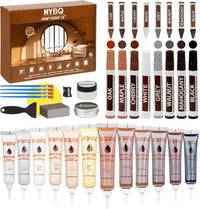 Wood Furniture Repair Kit- Set of 41 Laminate Vinyl Floor Repair Kit Wood Fillers,Floor Scratch Repair, Touch Up Markers, Restore Hardwood Scratches, Cracks, Hole for Floor, Table, Door, Cabinet Quick Pick Grocers