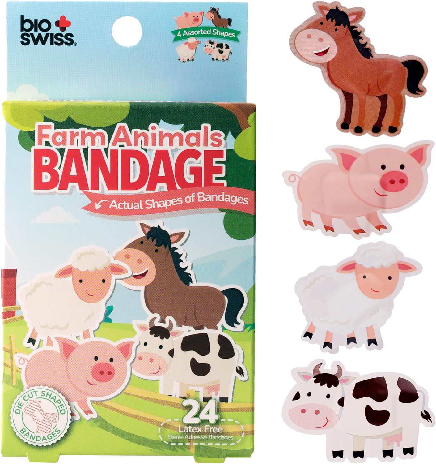 BioSwiss Bandages, Self Adhesive Bandage Set, Latex Free, Sterile Wound Care Quick Pick Grocers
