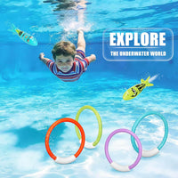 Korlon Tec Underwater Pool Toys for Kids Ages 4-8 8-12, Summer Training Swim Pool Diving Toys Set for Fun Water Games Quick Pick Grocers