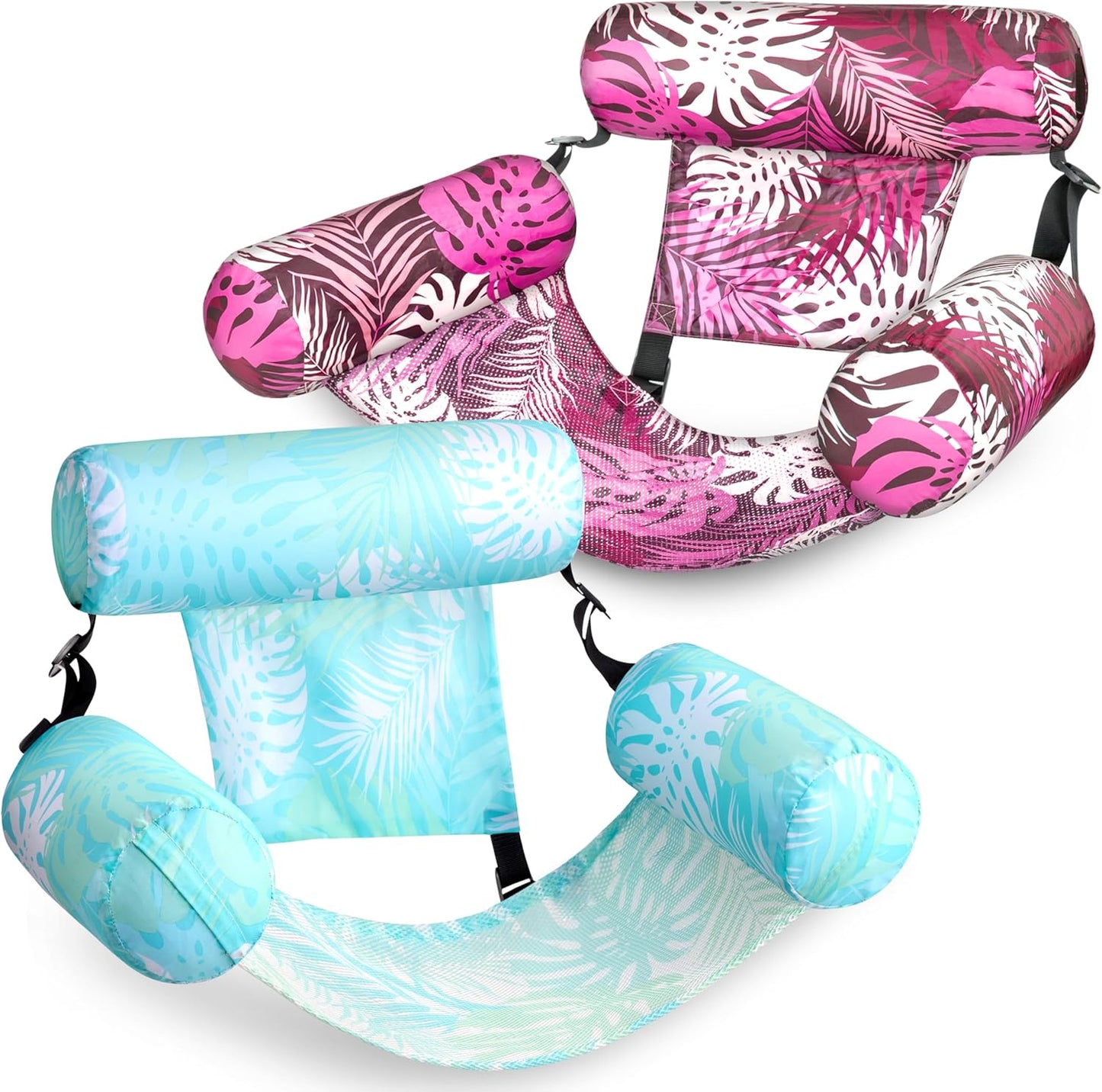 SLOOSH Inflatable Pool Floats Adult,2 Packs Floating Lounge Chairs,Blow up Pool Noodles for Adult Heavy Duty,Floating Chair for Party Summer Water Beach Lake Fun Quick Pick Grocers