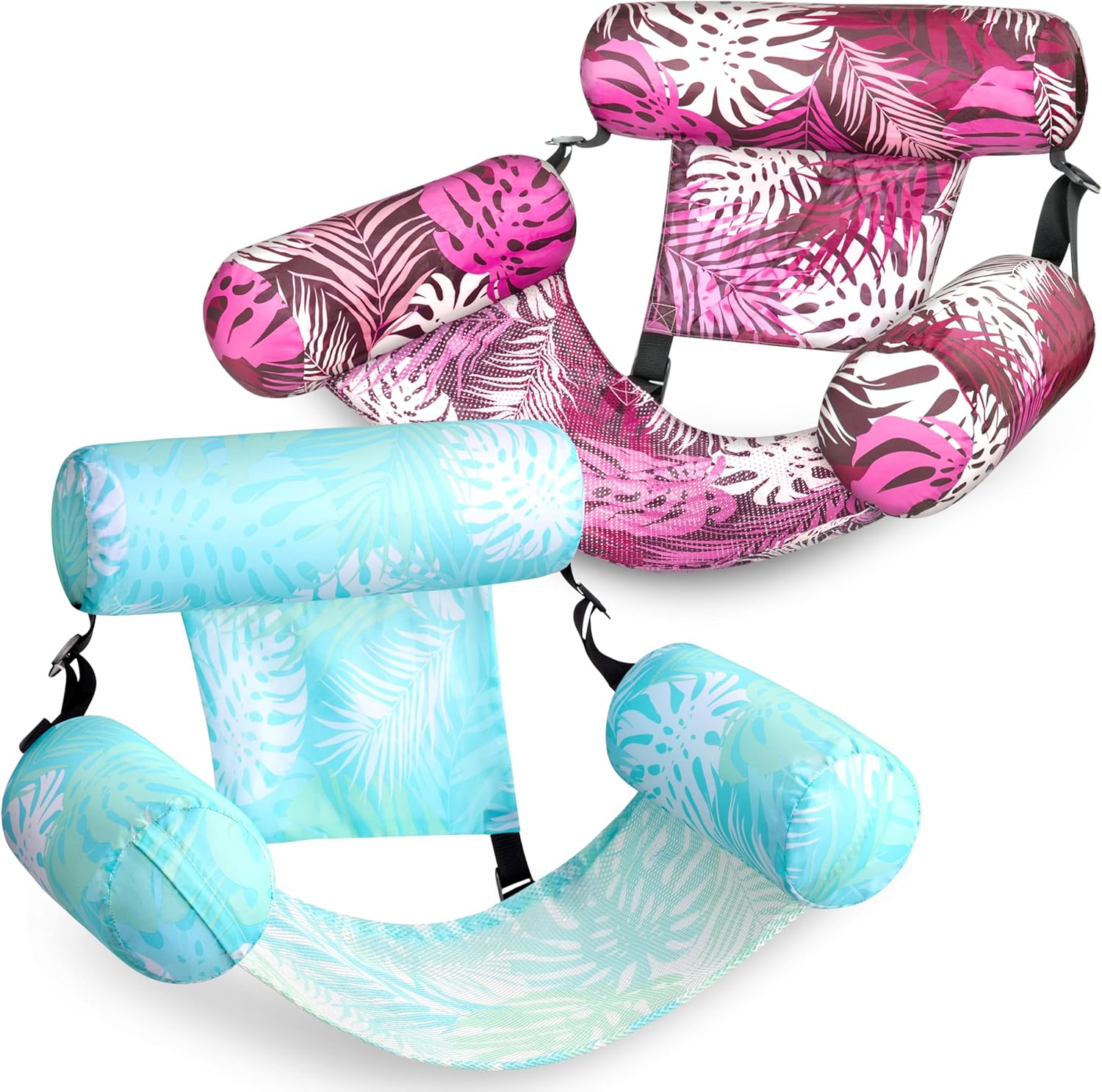 SLOOSH Inflatable Pool Floats Adult,2 Packs Floating Lounge Chairs,Blow up Pool Noodles for Adult Heavy Duty,Floating Chair for Party Summer Water Beach Lake Fun Quick Pick Grocers
