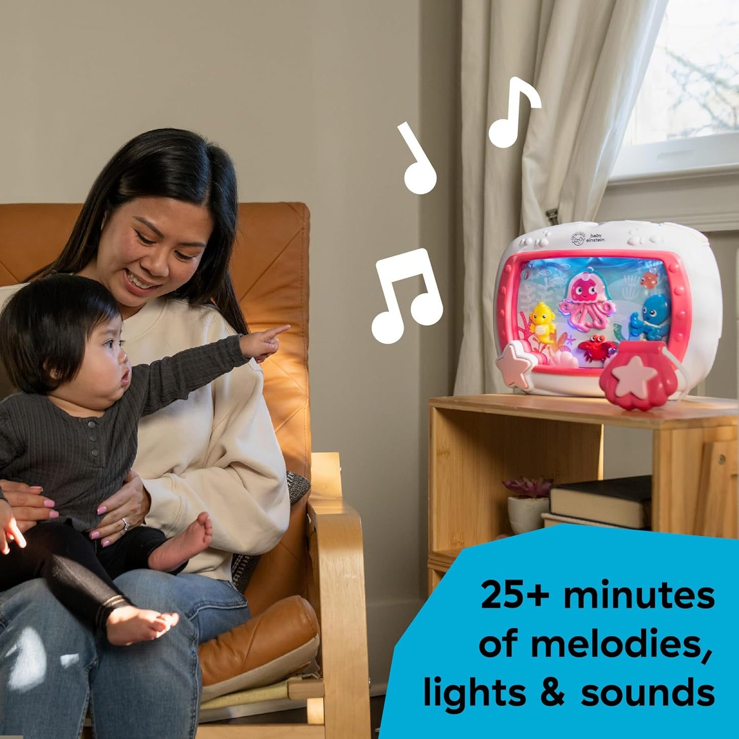 Baby Einstein Sea Dreams Soother Musical Crib Toy and Sound Machine, Newborn and up Quick Pick Grocers