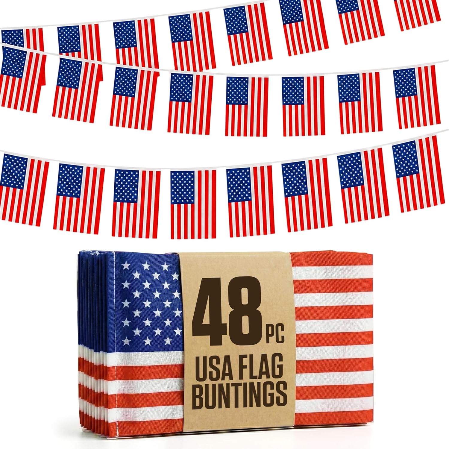2026 World Cup Flag Bunting String, Double-Sided Polyester Rope 15m - Soccer tournament Bunting Banner for Party Decorations for Tournaments, Garden Streets & Pub Bar Quick Pick Grocers