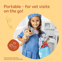 Examine and Treat Pet Vet Play Set, 24-Piece Animal Doctor Playset with Dog & Cat Plushies, Pet Doctor Kit & Accessories, Preschool Toys for Girls & Boys Ages 3+ Quick Pick Grocers