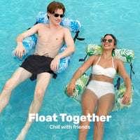 SLOOSH Inflatable Pool Floats Adult,2 Packs Floating Lounge Chairs,Blow up Pool Noodles for Adult Heavy Duty,Floating Chair for Party Summer Water Beach Lake Fun Quick Pick Grocers