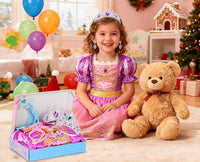 LIMIROLER Princess Dress Up Clothes for Little Girl Role Play Costume Gift Set Princess Dress Up Toys for Toddler Girls Quick Pick Grocers