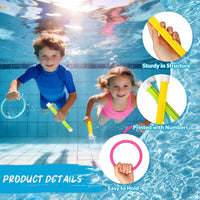Korlon Tec Underwater Pool Toys for Kids Ages 4-8 8-12, Summer Training Swim Pool Diving Toys Set for Fun Water Games Quick Pick Grocers