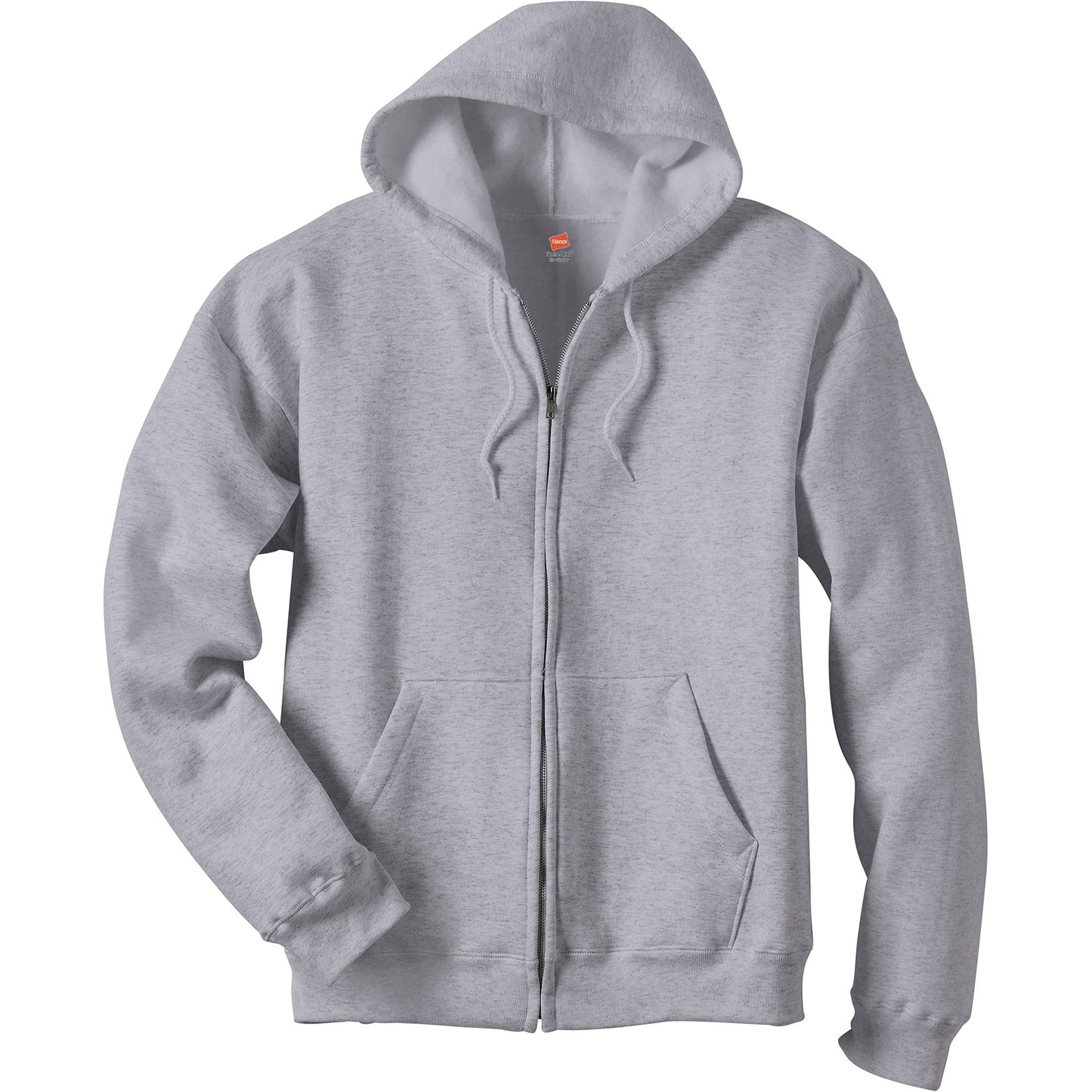 Hanes Men's Full-Zip Eco-Smart Hoodie, Light Blue, XX-Large Econic Blanks
