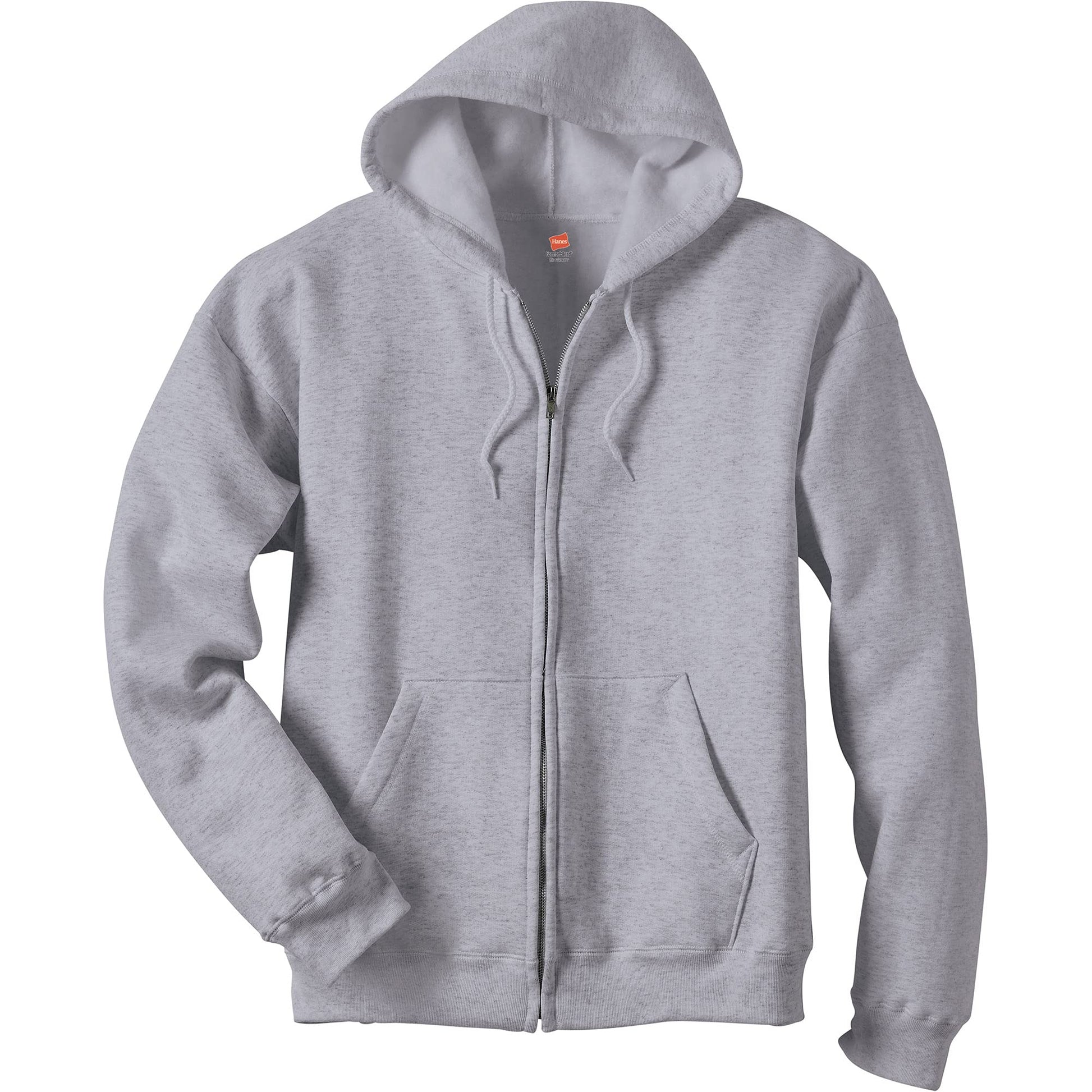 Hanes Men's Full-Zip Eco-Smart Hoodie, Light Blue, XX-Large Econic Blanks