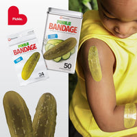 BioSwiss Bandages, Pickle Shaped Self Adhesive Bandage Set, Latex Free, Sterile Wound Care Quick Pick Grocers