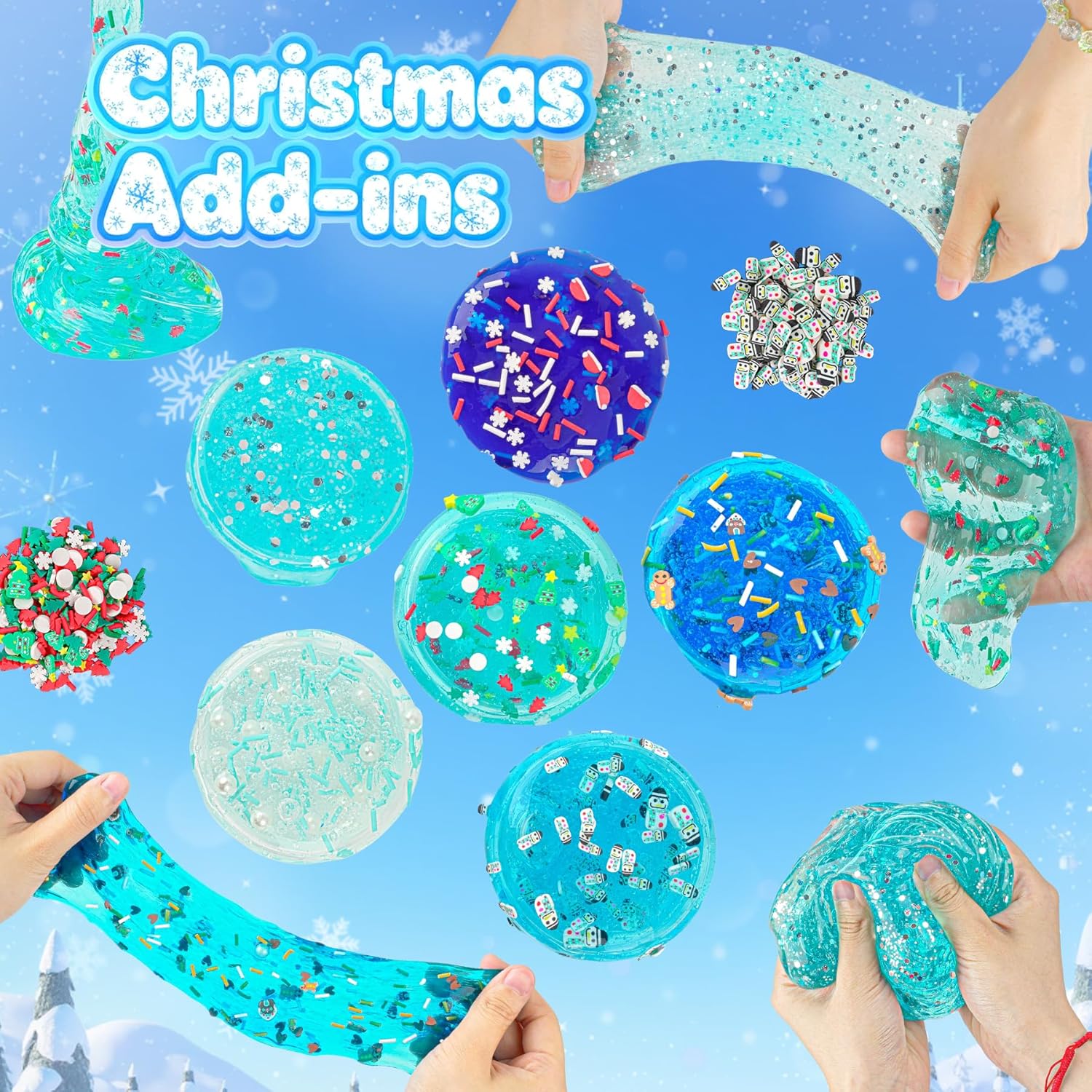 Cloud Slime kit for Girls Ages 8-12, Toys for Girls and Boys, for Kids Slime Set Party kit Goodie Bag Stuffers, 4 5 6 7 8 9 10 Year Old Girl Birthday Gift Cute Stuff Quick Pick Grocers