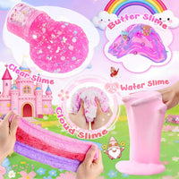 Cloud Slime kit for Girls Ages 8-12, Toys for Girls and Boys, for Kids Slime Set Party kit Goodie Bag Stuffers, 4 5 6 7 8 9 10 Year Old Girl Birthday Gift Cute Stuff Quick Pick Grocers