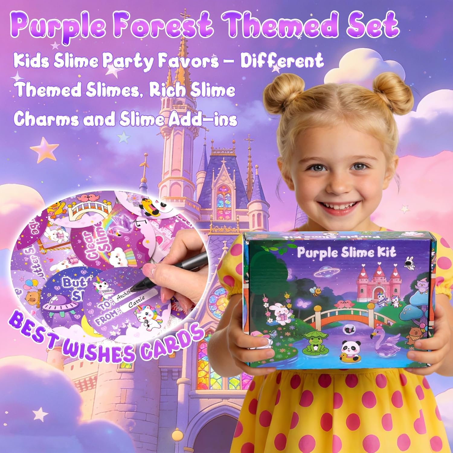 Cloud Slime kit for Girls Ages 8-12, Toys for Girls and Boys, for Kids Slime Set Party kit Goodie Bag Stuffers, 4 5 6 7 8 9 10 Year Old Girl Birthday Gift Cute Stuff Quick Pick Grocers