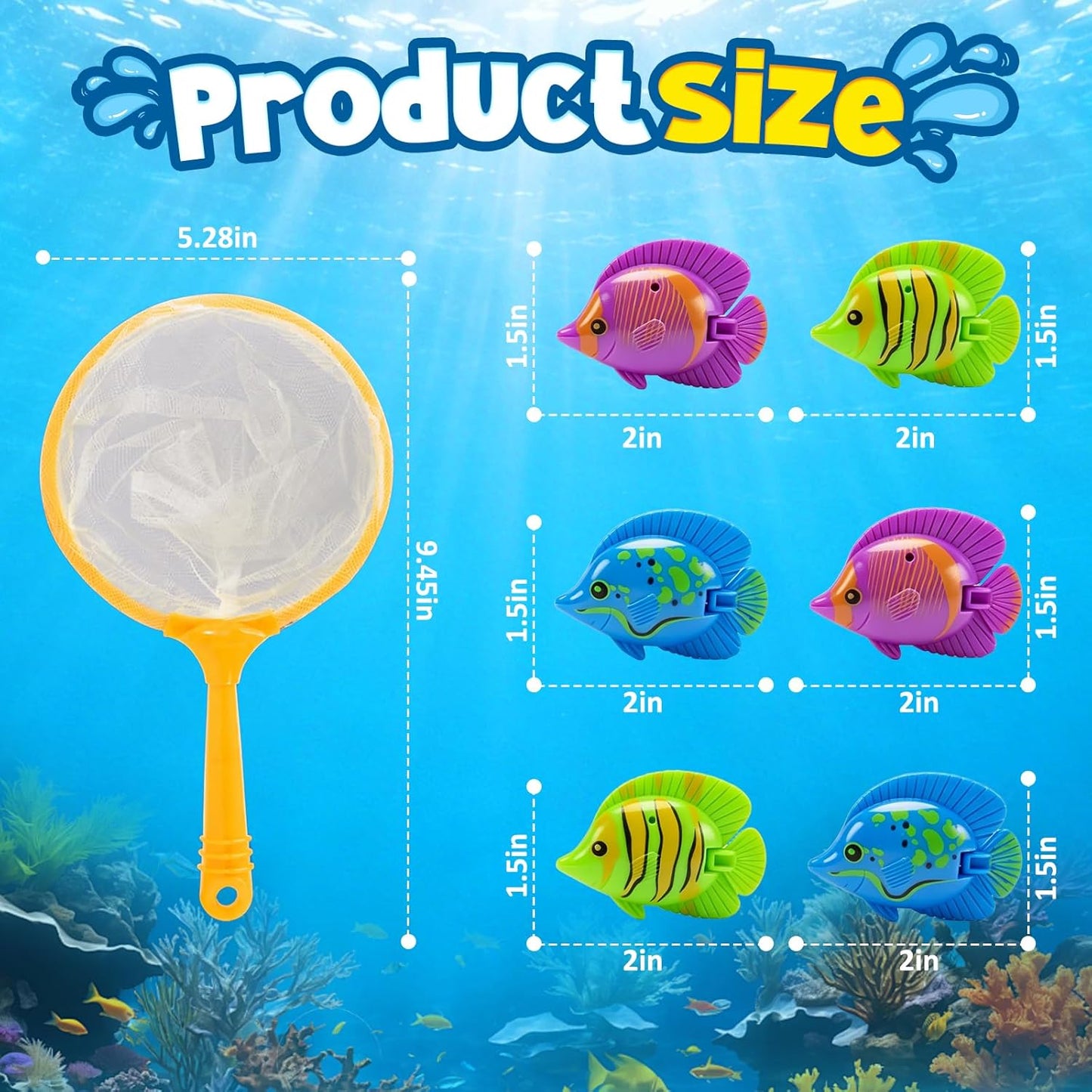 Diving Pool Toys, Bath Toys Set for Kids Shower Ages 3-12, Beach Essentials Water Toy Pool Games Summer Swim Water Dive Sinking Mermaid Toys Quick Pick Grocers