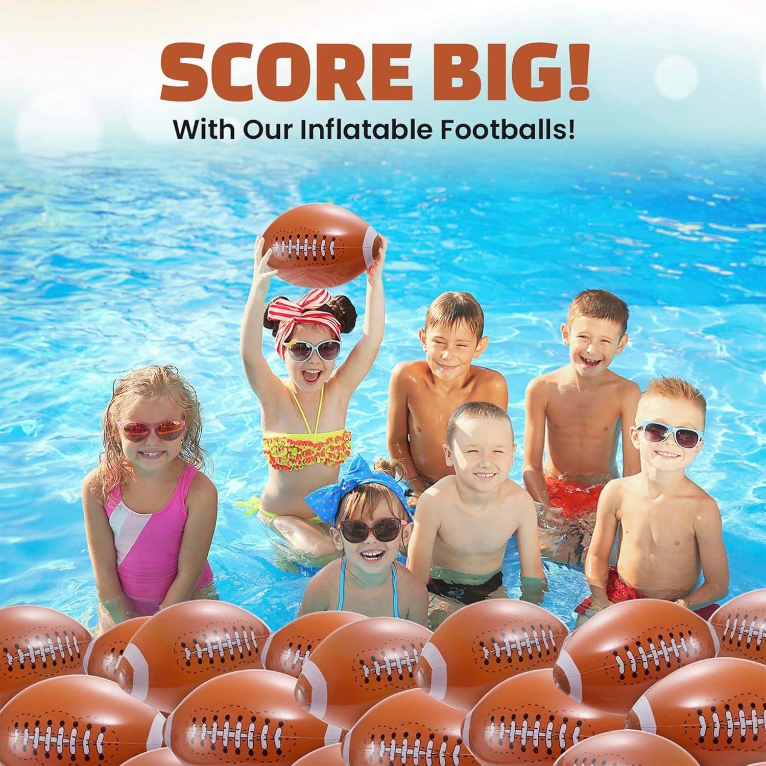 Inflatable Balls (Pack of 12) 16-inch, Beach Balls Bulk for Beach Toys & Birthday Party Decorations & Party Favors for Kids, Goodie Bags Stuffers Quick Pick Grocers