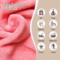 KODAMO Makeup Remover Cloth, 12 Pack Reusable Makeup Remover Towels with Washable Travel Bag, Microfiber Face Wash Cloths for Women All Skin Types Quick Pick Grocers