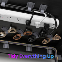 LX IntMfr. Hook and Loop Cable Ties, Self Adhesive Hook and Loop Cable Straps, Sticky-back Cord Organizer, Cable Clip, Household & Office Essentials, 40Pcs per Pack Quick Pick Grocers
