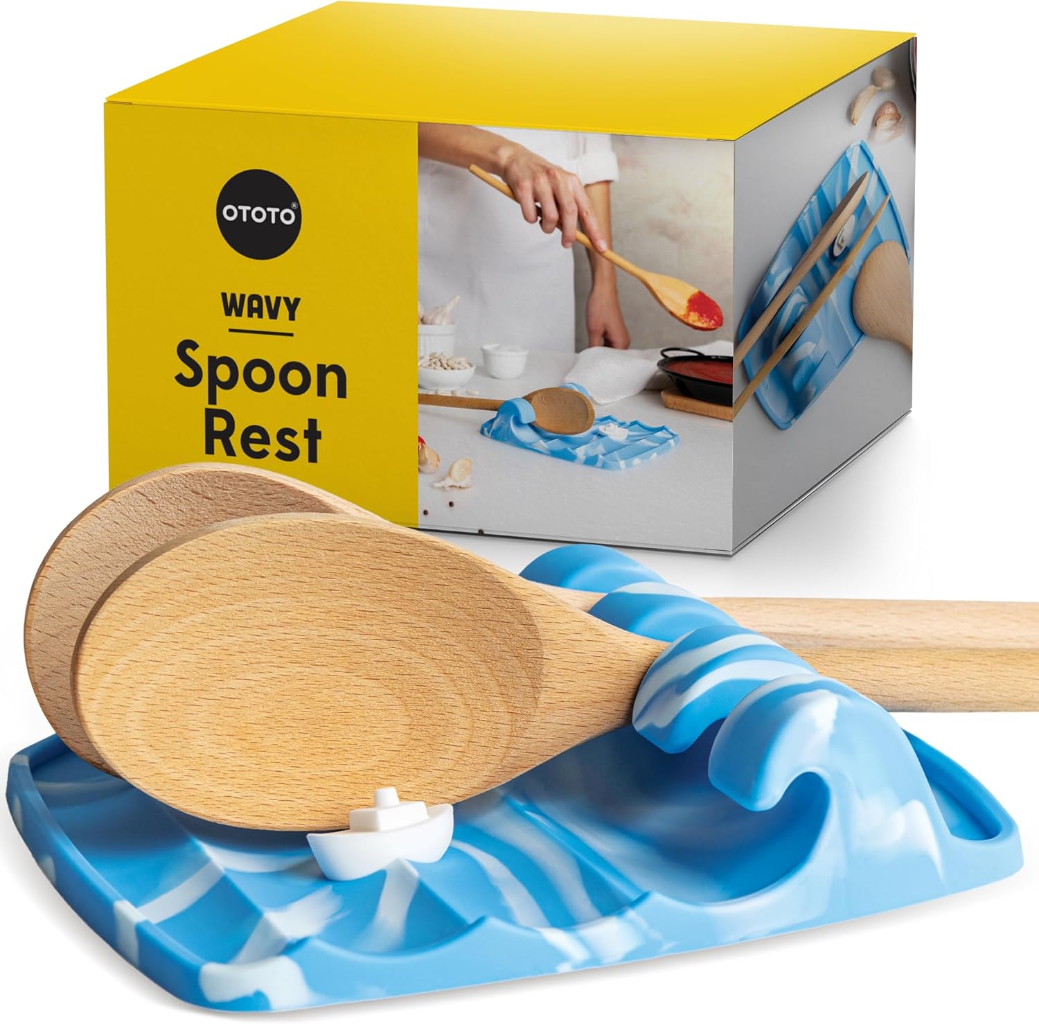OTOTO Funny Spoon Holder - Spoon Rest for Stove Top - Cooking Gadgets, Gifts, Cute Kitchen Accessories, Funny Gifts, Random Stuff Quick Pick Grocers
