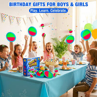 Ayeboovi Toss and Catch Ball Outdoor Beach Pool Toys for 3 4 5 6 7 8 Year Old Boys Girls Birthday Gifts Easter Basket Stuffers Outside Yard Games for Kids and Family Activities Quick Pick Grocers