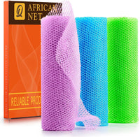 African Bath Sponge African Net Long Net Bath Sponge Exfoliating Shower Body Scrubber Back Scrubber Skin Smoother,Great for Daily Use Quick Pick Grocers